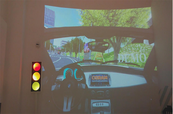 无锡欧司朗展厅汽车虚拟驾驶