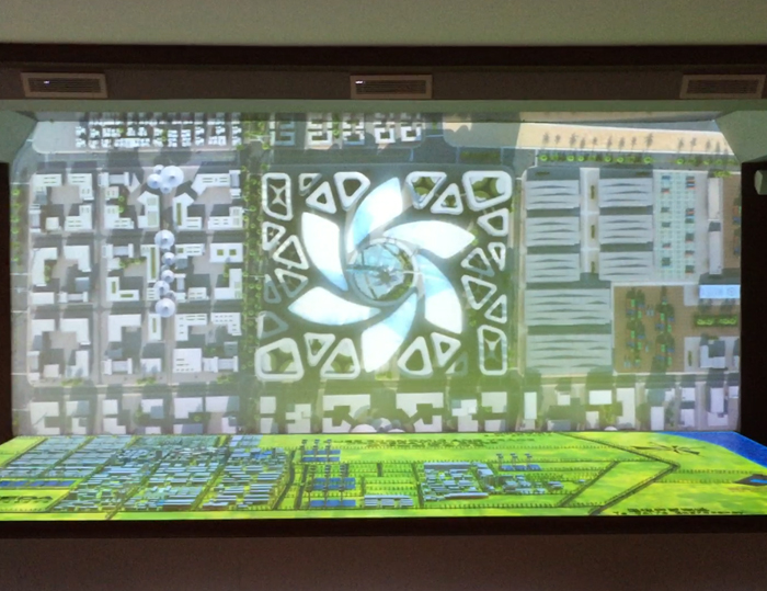 埃及苏伊士合作区展厅规划L幕投影数字沙盘