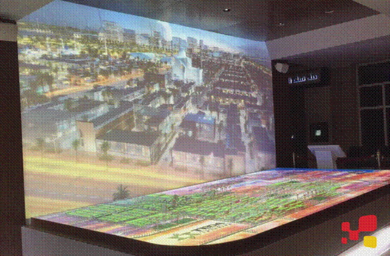 埃及苏伊士合作区展厅规划数字沙盘现场效果图3