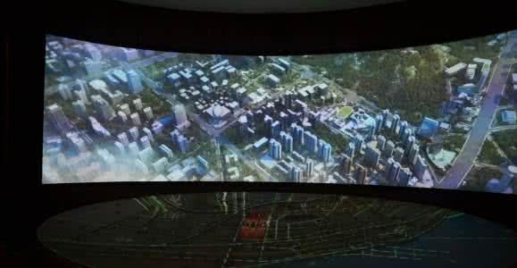 投影边缘融合后画面