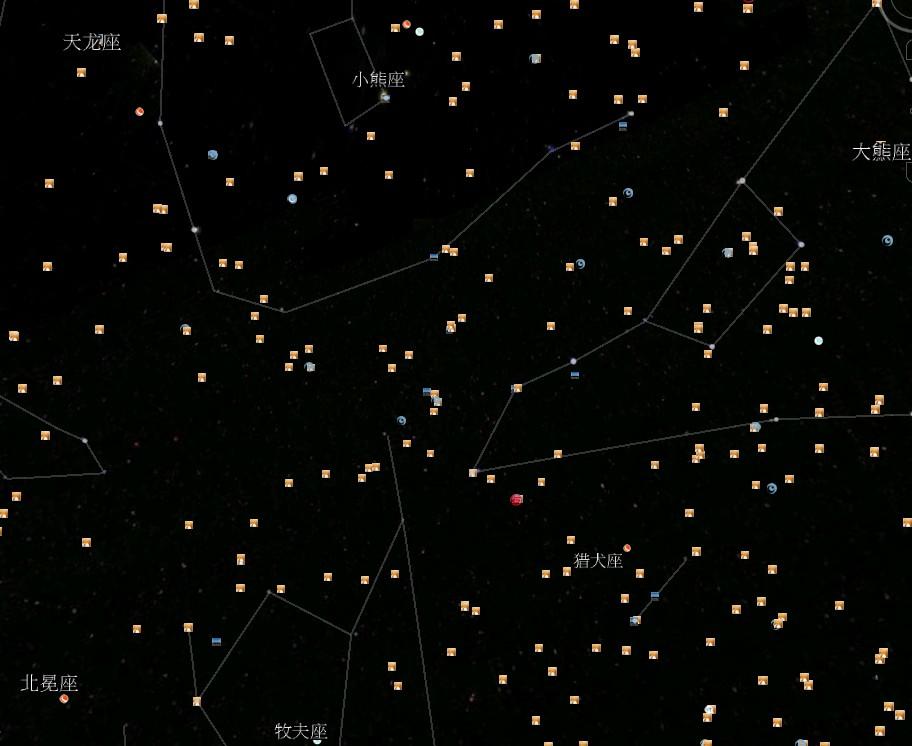 谷歌的星空地图