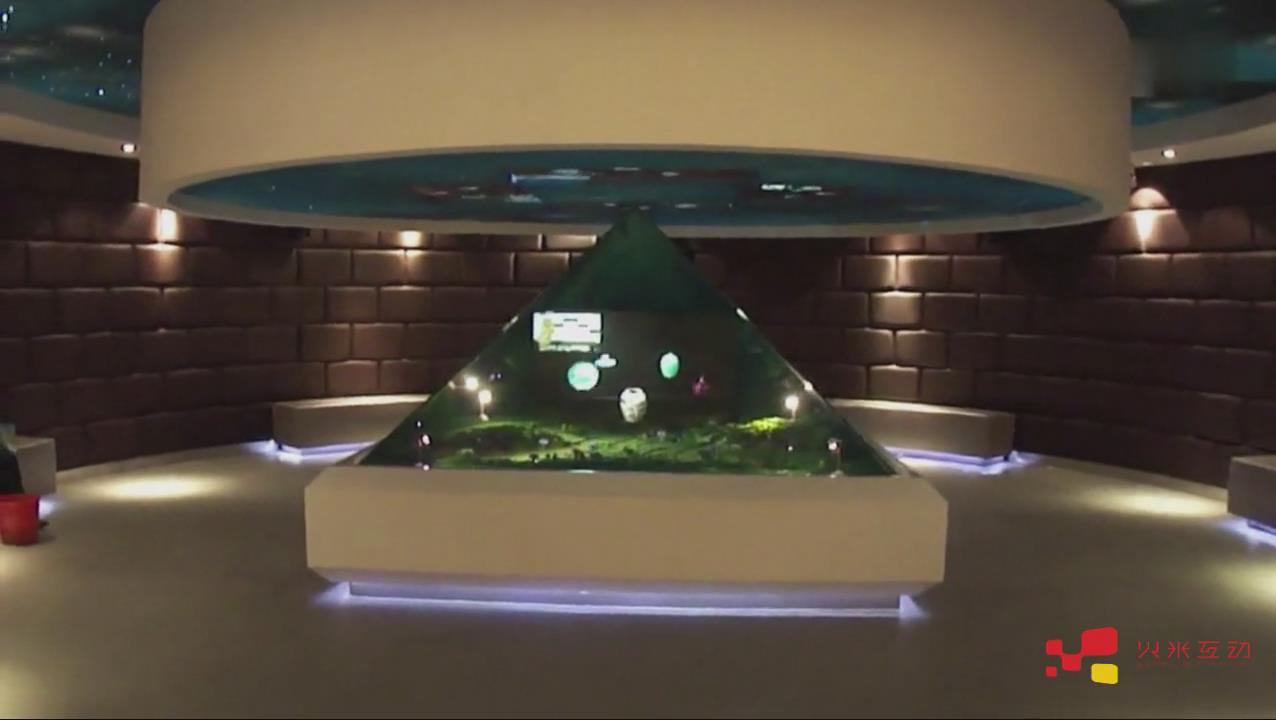 瓷器展示360度全息投影柜