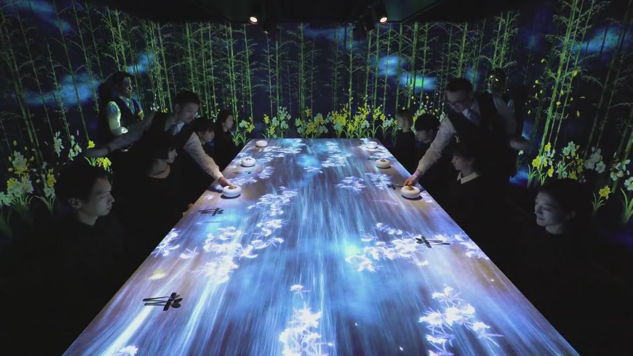 沉浸式3D投影餐厅