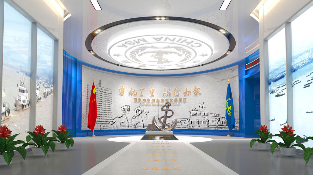 江苏海事局主题馆设计效果图-序厅