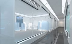 罗思韦尔数字企业展厅设计效果图-通电玻璃