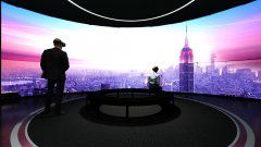 金科企业展厅VR幕屏设计效果图