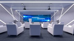 网络安全企业展厅会议室设计效果图