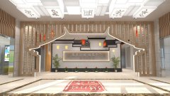 镇江润州法院家风教育主题馆设计效果图-序厅