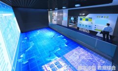 云南水利主题数字展厅设计效果图-数字沙盘