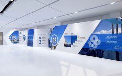 海前控股企业展厅展板设计效果图