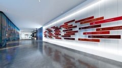 金科企业展厅造型墙设计效果图