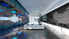 金科企业展厅数字沙盘设计效果图