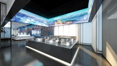金科企业展厅异形屏设计效果图
