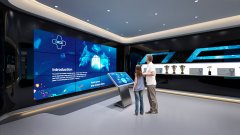 乐信企业展厅大屏幕设计效果图